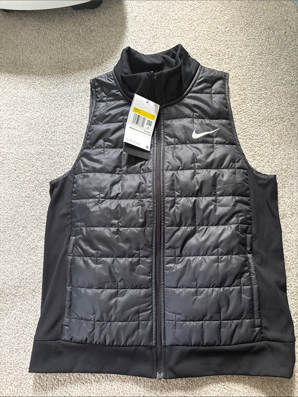 Nike Black Quilted running Vest